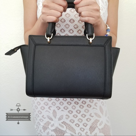 Michael Kors Tina Small messenger satchel black - Picture 4 of 8